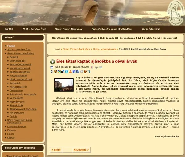 Éles látást kaptak a dévai árvák