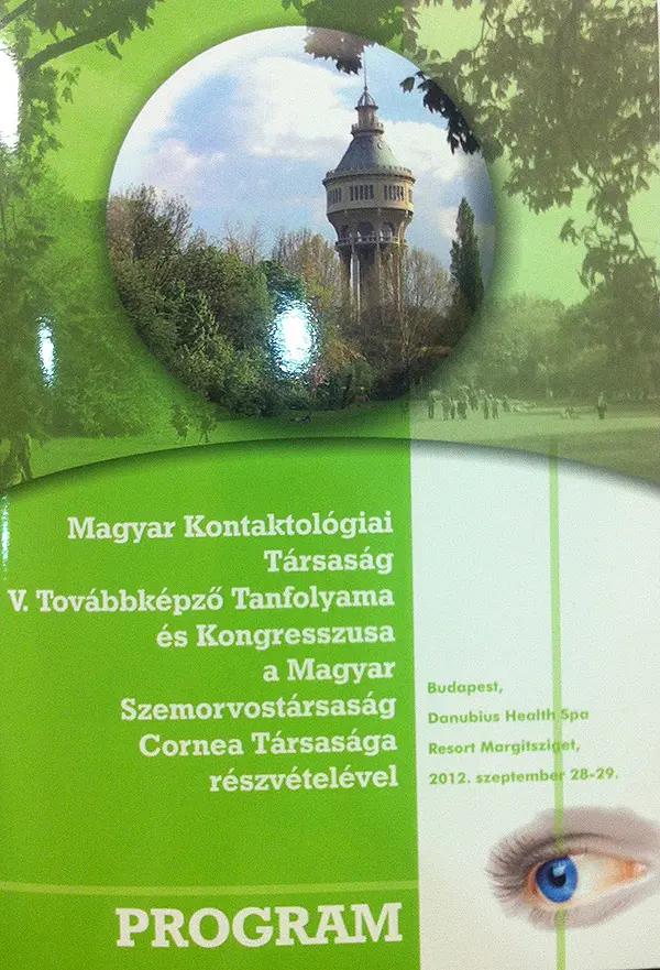 Magyar Kontaktológiai Társaság V. Továbbképző Tanfolyama és Kongresszusa – 1